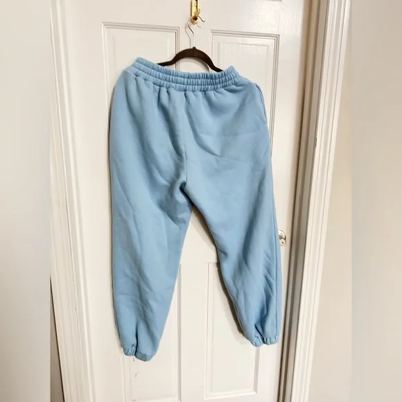 Comfrt Signature Astro Light Blue Cozy Hoodie & Jogger Set Size M - Picture 7 of 11